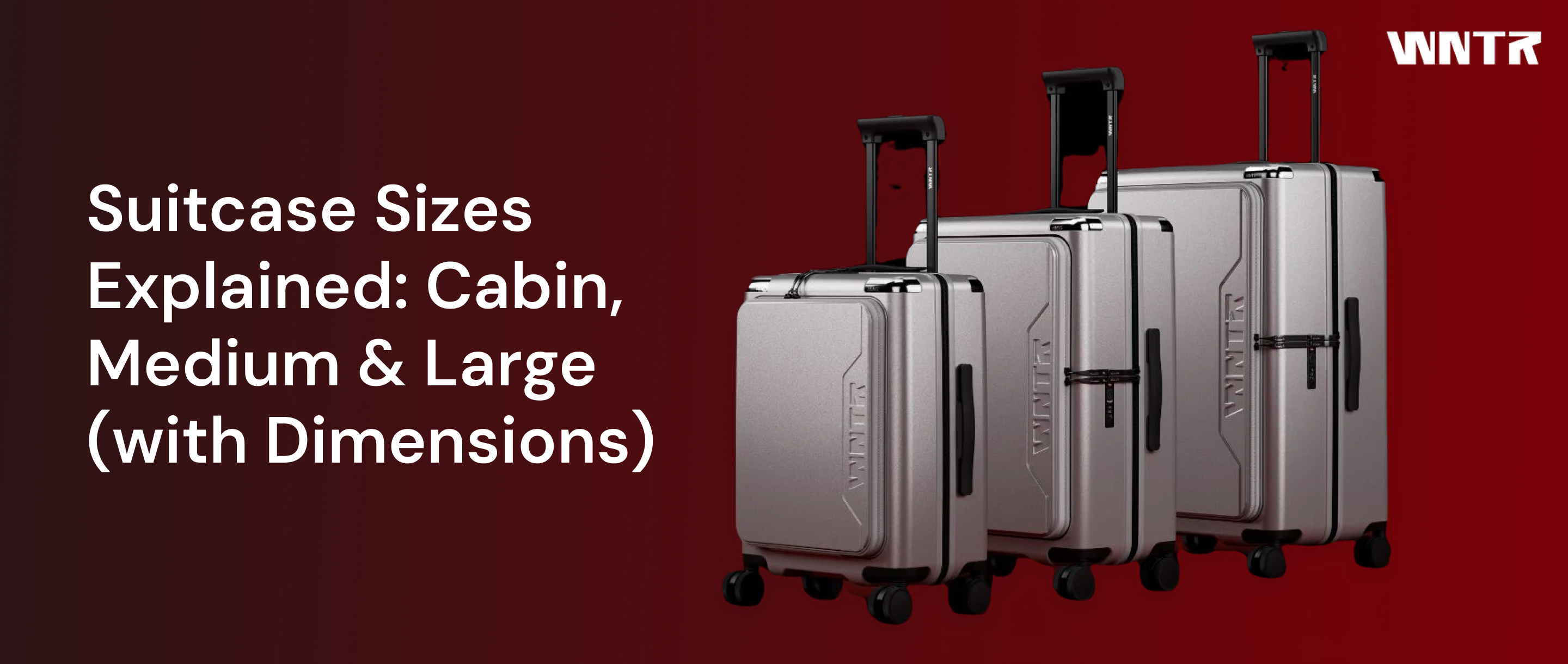 Suitcase Sizes Explained: Cabin, Medium & Large (with Dimensions)