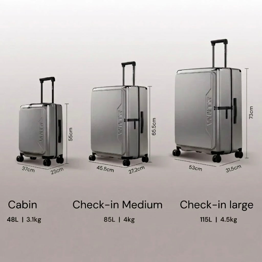 Strunk™ Set of 2: Dual-Mode Suitcase & Trunk with Front Access – WNTR