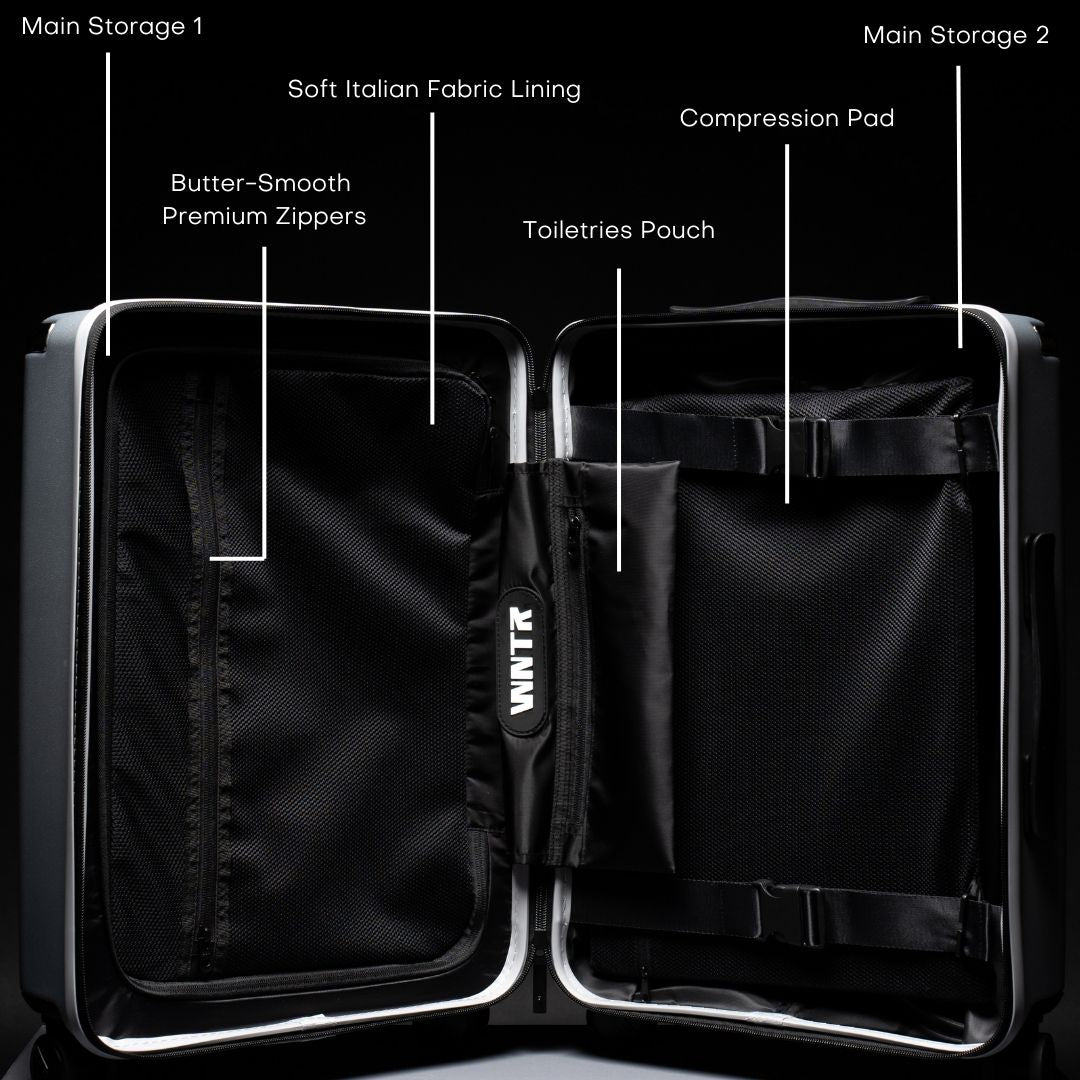 WNTR cabin luggage carry on trolley bag