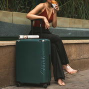 Large suitcase for stylish travelers
